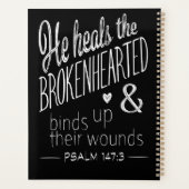 Psalm 147:3 Boodschap van hoop en genezing Planner (Achterkant)