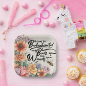 Psalm 147:3 Christelijk Bijbelvers Afbeelding Papieren Bordje (Feest)