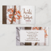 Psalm 147:3 Hij heelt de gebroken Hearted Visitekaartje (Voorkant / Achterkant)