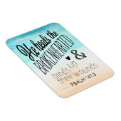 Psalm 147:3 Hij hoort de gebroken haren Magneet (Rechterzijde)