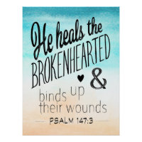 Psalm 147:3 Hij hoort de gebroken haren