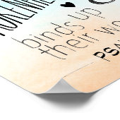 Psalm 147:3 Hij hoort de gebroken haren Poster (Hoek)