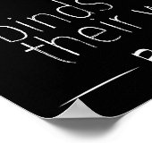 Psalm 147:3 Hij hoort de gebroken haren Poster (Hoek)