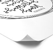 Psalm 147:3 - Hij hoort de wonden - Poster (Hoek)