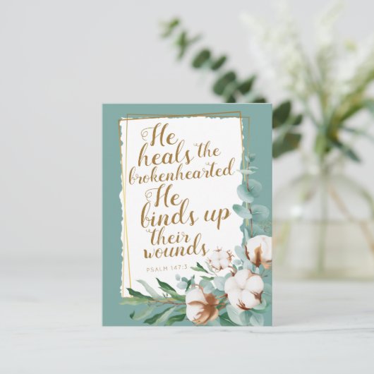 Psalm 147:3 Stimulering JW Briefkaart (Staand voorkant)