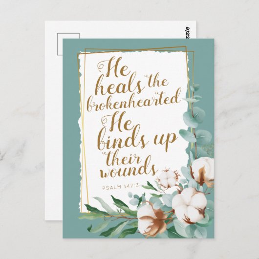 Psalm 147:3 Stimulering JW Briefkaart (Voorkant / Achterkant)