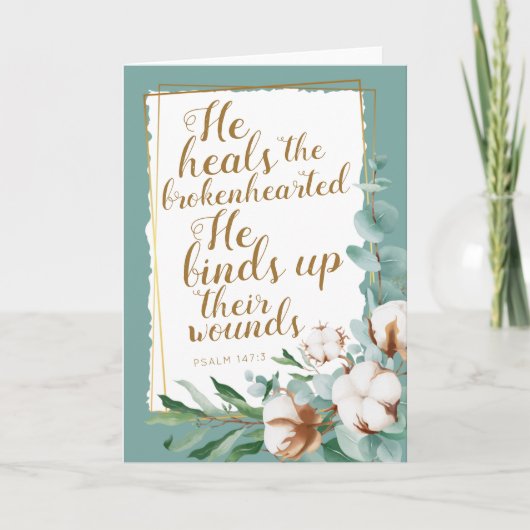 Psalm 147:3 Stimulering JW Folded Kaart (Voorkant)