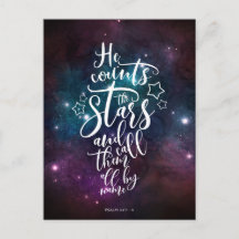 Psalm 147:4-5 Hij telt de Bijbelverse sterren