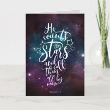 Psalm 147:4-5 Hij telt de Bijbelverse sterren