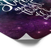 Psalm 147:4 Hij telt de Stars Bijbel Poster (Hoek)