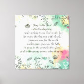 Psalm 147:7-9 canvas afdruk (Voorkant)