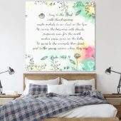 Psalm 147:7-9 canvas afdruk (Insitu (Slaapkamer))
