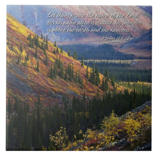 Psalm 148:13 Tegels Tegeltje (Voorkant)