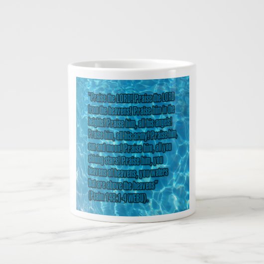 Psalm 148:1-4 WEBU Mug Grote Koffiekop (Voorkant)