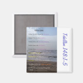 Psalm 148:1-5 Schrift offerte koelkast magneet (Voorkant / Achterkant)