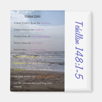Psalm 148:1-5 Schrift offerte koelkast magneet