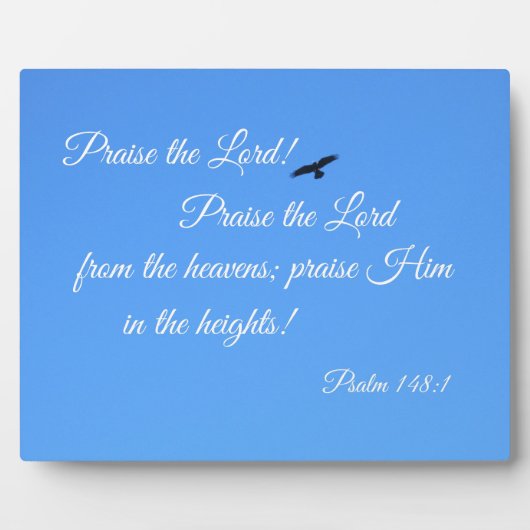 Psalm 148:1 Pauze de Heer! Fotoplaat (Voorkant)