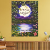 Psalm 148:3 Canvas afdrukken (Insitu (Woonkamer))