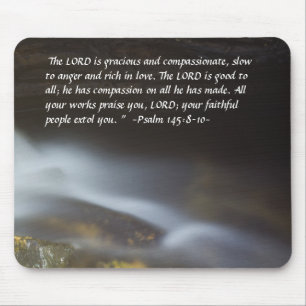 Psalm 148:8-10 Zijdewater Mousepad Muismat