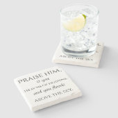 Psalm 148 stone onderzetter 4/6 (Zijkant)