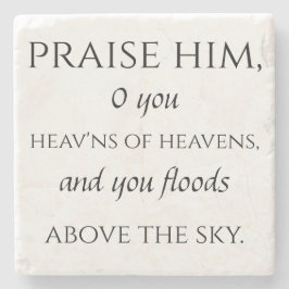Psalm 148 stone onderzetter 4/6