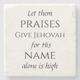 Psalm 148 stone onderzetter 5/6