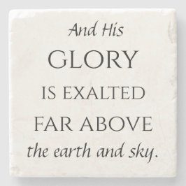 Psalm 148 stone onderzetter 6/6