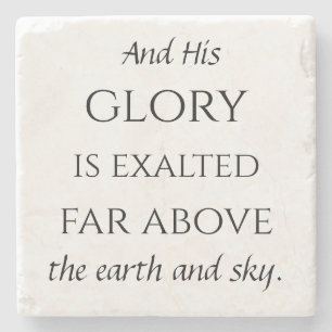 Psalm 148 stone onderzetter 6/6