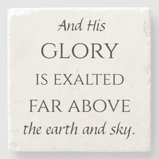 Psalm 148 stone onderzetter 6/6 (Voorkant)