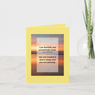 Psalm 149:14 Ik ben angstig en wonderlijk gemaakt Kaart