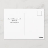 Psalm 149:3 Teddy Ballerina Birthday Greeting  Briefkaart (Achterkant)