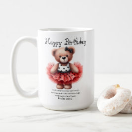 Psalm 149:3 Teddy Ballerina Coffee Mug Koffiemok