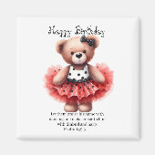 Psalm 149:3 Teddy Ballerina Magnet (Voorkant)