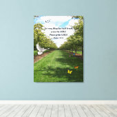 Psalm 150:6 canvas afdruk (Insitu (Houten vloer))