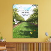 Psalm 150:6 canvas afdruk (Insitu (Woonkamer))