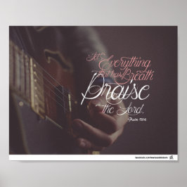 Psalm 150:6 - De Heer verheffen Poster