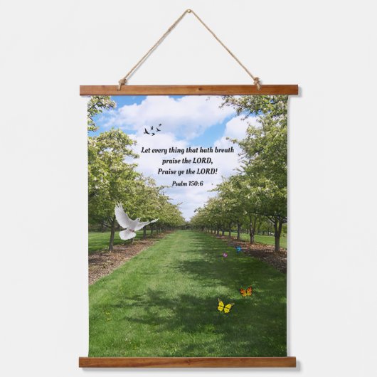 Psalm 150:6 hangend wandkleed (Voorkant)