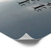 Psalm 150 ~ Hebreeuws, Engels, en transliteratie Poster (Hoek)