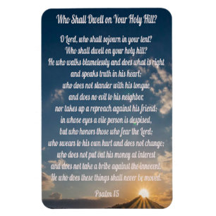 Psalm 15: Koelkast Magnet Magneet
