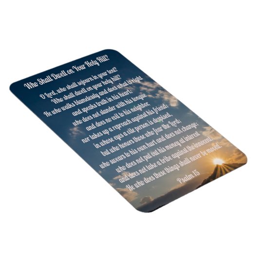Psalm 15: Koelmachine Magnet Magneet (Rechterzijde)