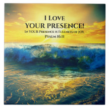 Psalm 16:11, Bijbelvers, Mooie oceaan zonsondergan