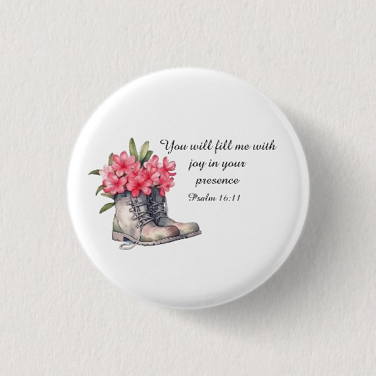 Psalm 16:11 Button (Voorkant)