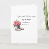 Psalm 16:11 Folded Card Kaart (Voorkant)