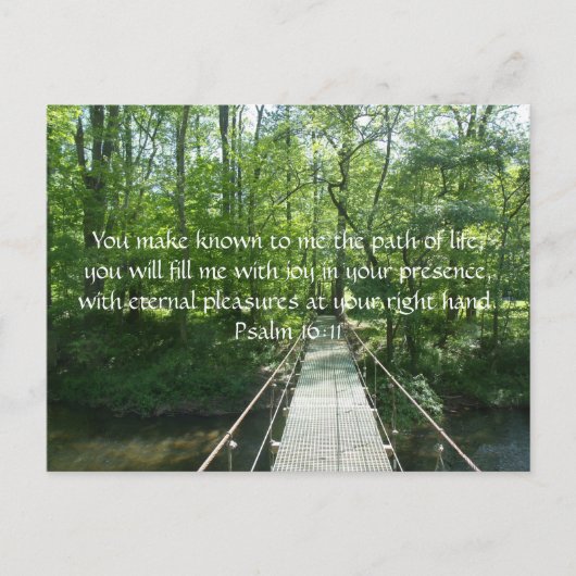 Psalm 16:11 French Creek Bridge Briefkaart (Voorkant)