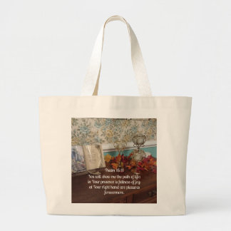 Psalm 16:11 Gij zult mij show op de weg des levens Grote Tote Bag