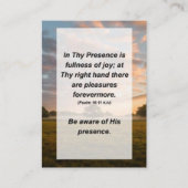 Psalm 16:11 In deze aanwezigheid is volledige vreu Informatiekaartje (Voorkant)