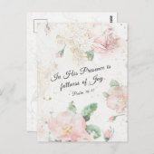 Psalm 16:11 In Zijn aanwezigheid is volheid van vr Briefkaart (Voorkant / Achterkant)