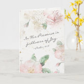 Psalm 16:11 In Zijn aanwezigheid is volheid van vr Kaart (Gele Bloem)