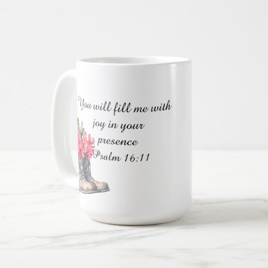 Psalm 16:11 koffiemok (Voorkant links)