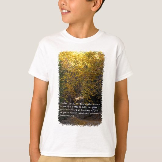 Psalm 16:11 pad t-shirt (Voorkant)